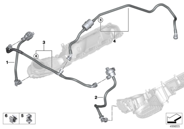 2020 BMW X7 FUEL TANK BREATH.LINE WITH R Diagram for 13908486293