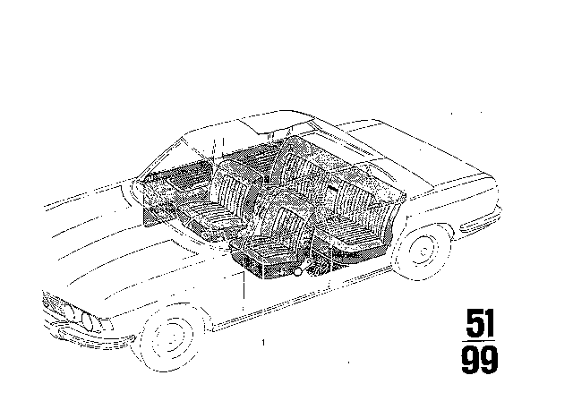 1974 BMW 3.0S Cover, Running Metre Diagram