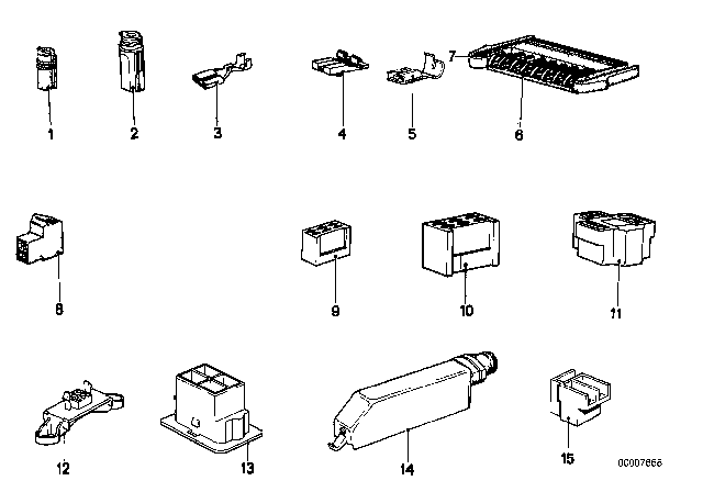 1977 BMW 530i Plug Housing Diagram