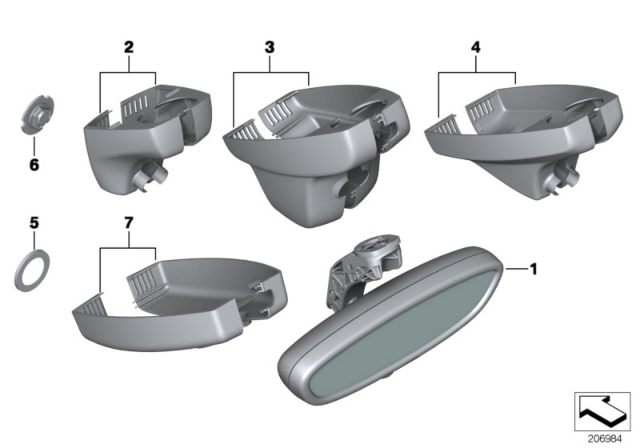 2010 BMW Z4 Interior Mirror Ec / Led / Radio Diagram for 51169302885