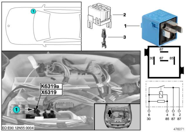 2013 BMW 135i Relay, Valvetronic Diagram