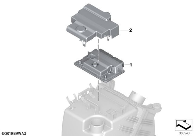 2019 BMW i3s Basic Control Unit RDME Diagram