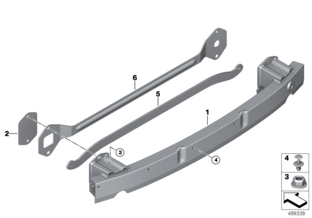 2020 BMW 740i xDrive Carrier, Bumper Rear Diagram for 51127480096