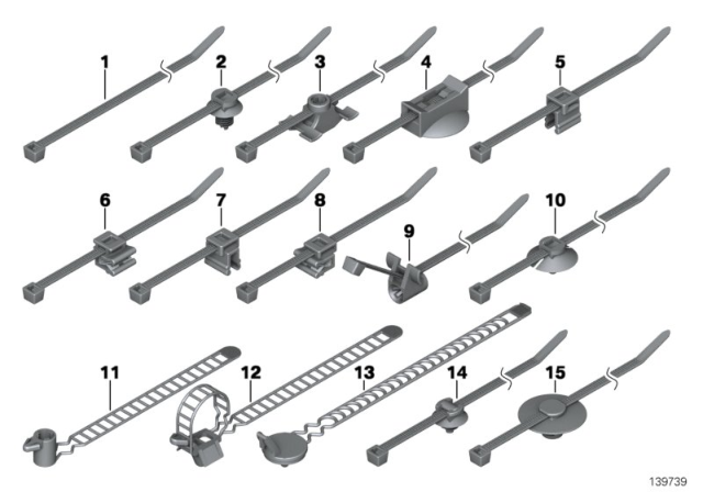 2008 BMW 328i Cable Tie Diagram