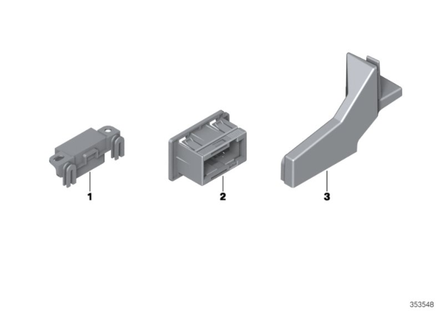 2019 BMW i3s Bracket, Obd Driver'S Footwell Diagram for 61139290825