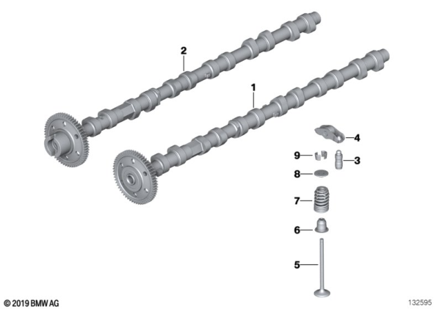 2010 BMW X5 Timing And Valve Train - Camshaft Diagram