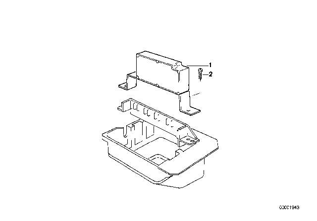 1992 BMW M5 Control Unit Air Accumulator Flap Diagram