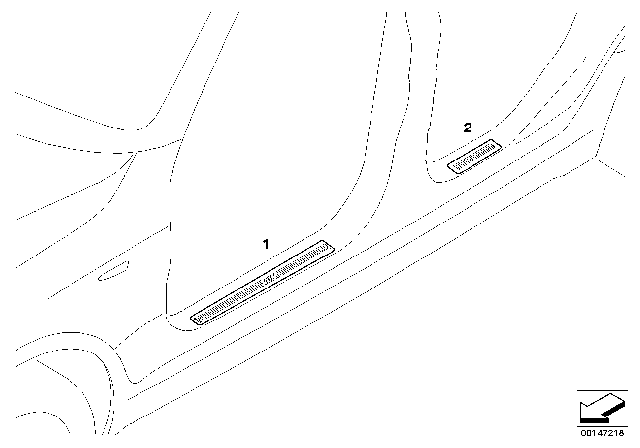 2010 BMW X3 Retrofit, M Cover, Entrance Diagram