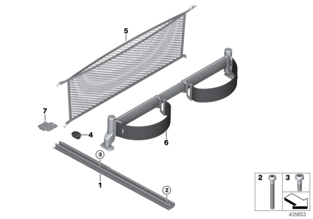 2014 BMW X5 Lashing System Diagram