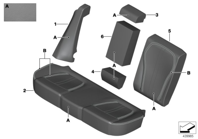 2015 BMW X5 M Individual Cover, Leather Comfort Seat Diagram 2