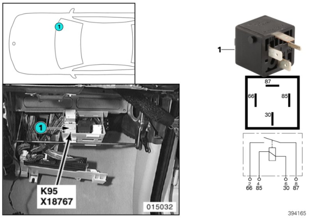 2003 BMW 525i Relay, Valve Control Diagram