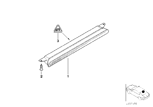 2000 BMW X5 Third Stoplamp Diagram