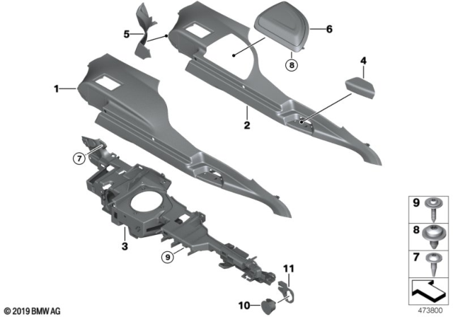 2016 BMW 335i GT xDrive Trim Panel, Railing Right Diagram for 51477343156