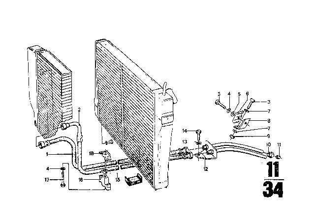 1973 BMW 3.0CS Transmission Oil Cooling Diagram 2