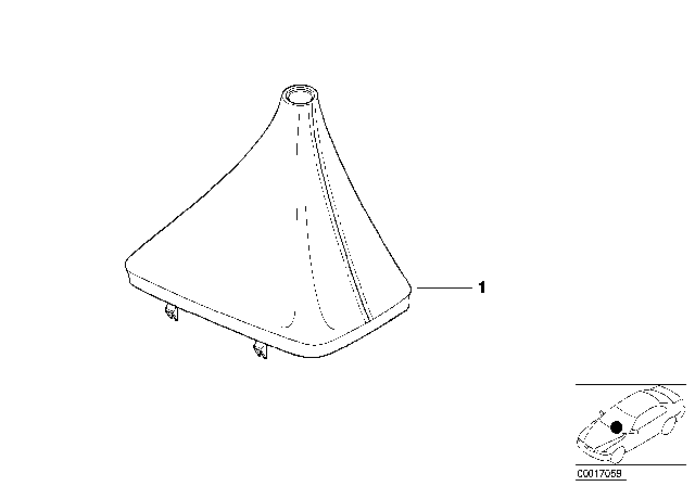 1999 BMW 318ti Leather Boot Walk-Nappa Diagram for 25112266919