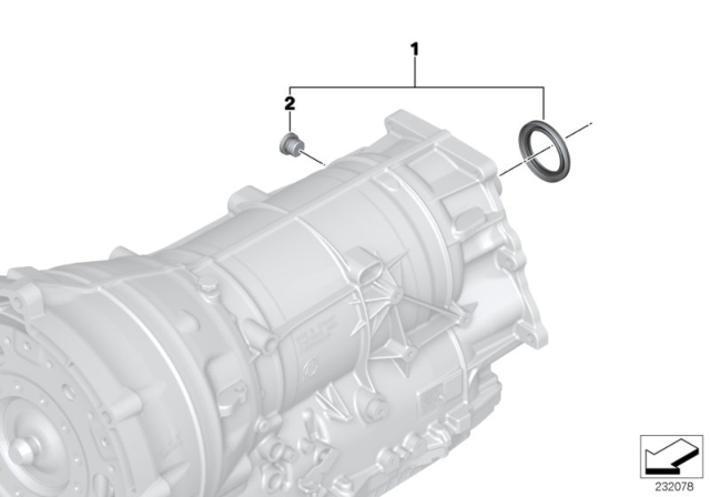 2012 BMW X3 Output (GA8HP45Z) Diagram