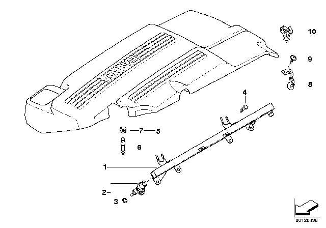 2003 BMW 325Ci Injection Tube Diagram for 13537515264