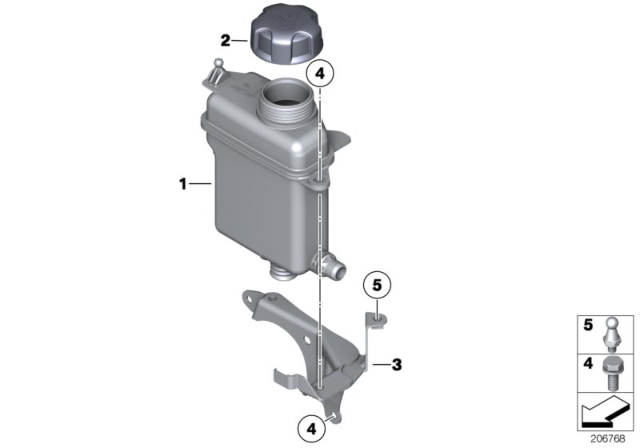 2013 BMW 760Li Expansion Tank, Intercooler Diagram