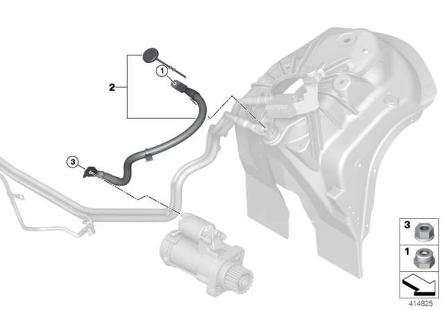 2016 BMW X5 Cable Starter-Base B Diagram for 12428614095