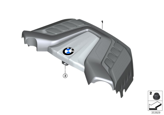 2015 BMW X5 Sound Protection Cap Diagram