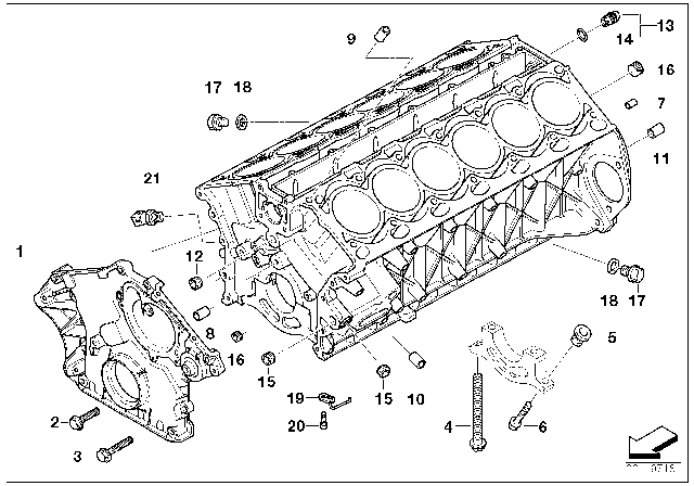 2007 BMW 760Li Oil Spraying Nozzle Diagram for 11427504951