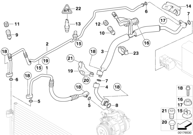 2009 BMW 535i Coolant Lines Diagram