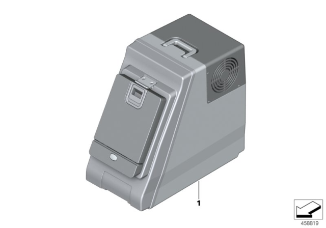 2017 BMW 740i Cool box Diagram