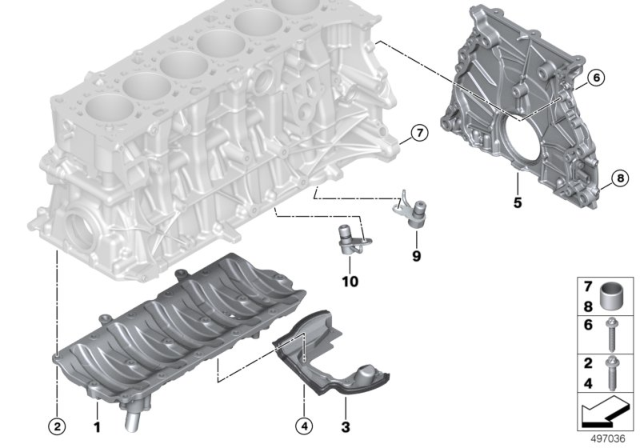 2020 BMW X3 M OIL SPRAYING NOZZLE Diagram for 11428073816