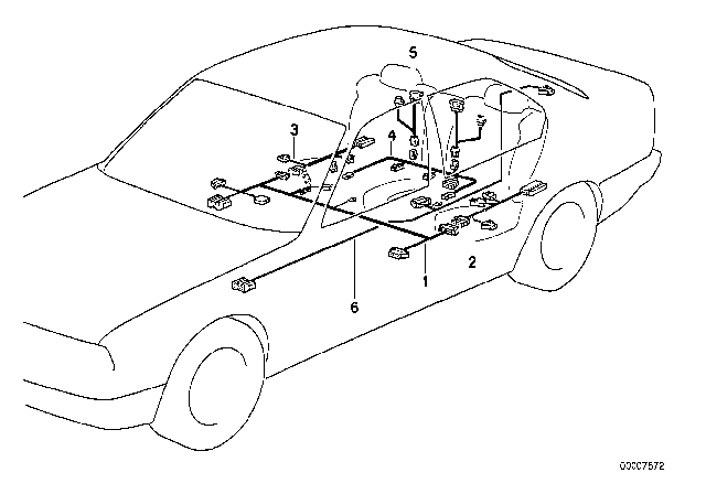 1992 BMW 735i Various Additional Wiring Sets Diagram 1