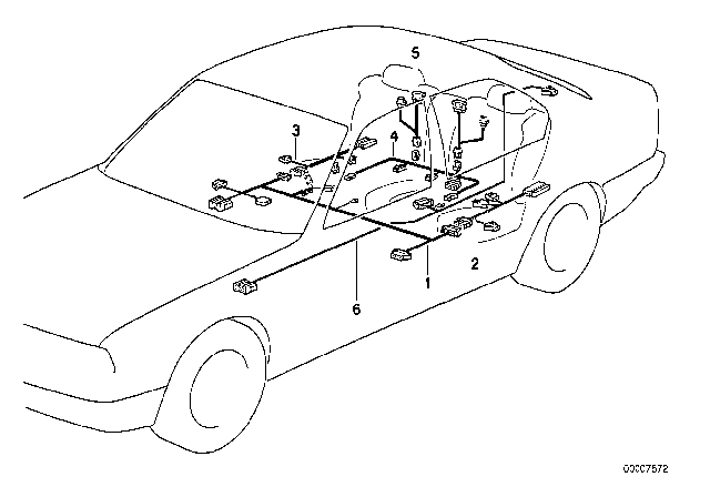 1988 BMW 735i Various Additional Wiring Sets Diagram 1