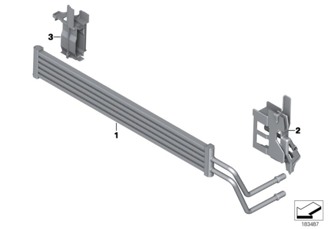 2012 BMW 750i xDrive Power Steering Cooler Diagram