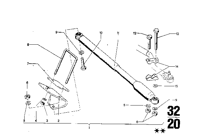 1974 BMW Bavaria Steering Damper Diagram