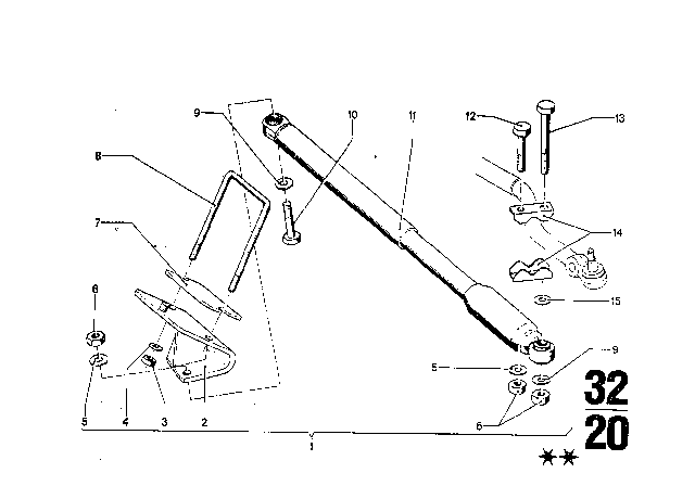 1969 BMW 2800 Steering Damper Diagram