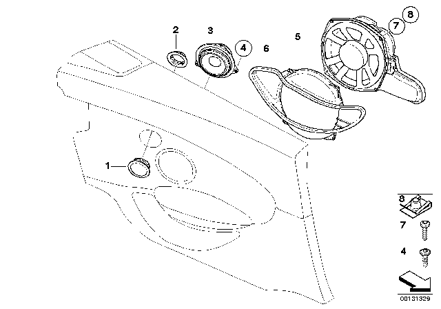 2004 BMW 645Ci Individual Audio System Diagram 1