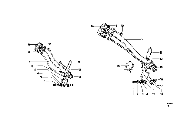 1969 BMW 2000 Exhaust Pipe Diagram for 18114690129