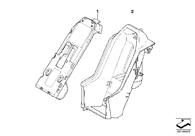 2008 BMW Alpina B7 Single Parts, Mobile Telephone, Centre Console Diagram