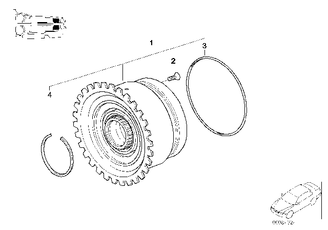 1994 BMW 740i Brake Clutch (A5S560Z) Diagram 2