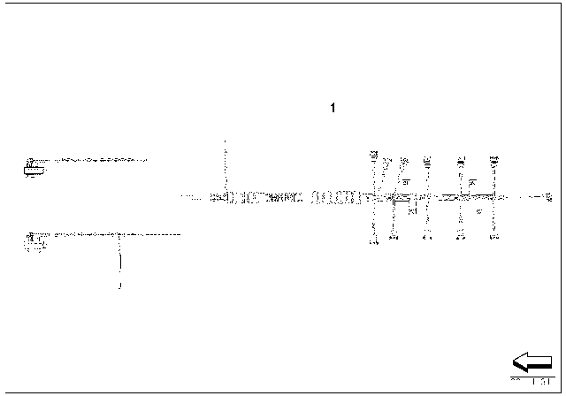 2004 BMW 760i Wiring Harness, Injection Valve Diagram