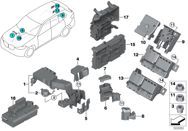 2019 BMW X7 Power Distribution Box Diagram 1