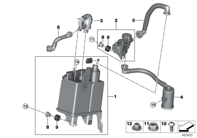 2017 BMW X5 Dust Filter Diagram for 16117438137