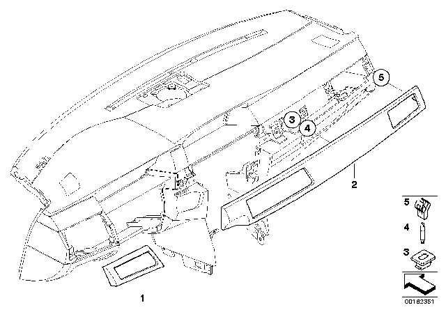 2010 BMW 528i xDrive Decorative Strips Diagram