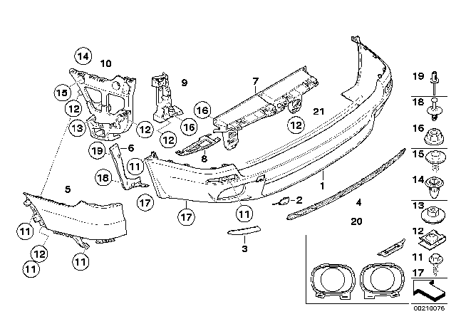 2011 BMW X5 Grid, Centre Diagram for 51128047567