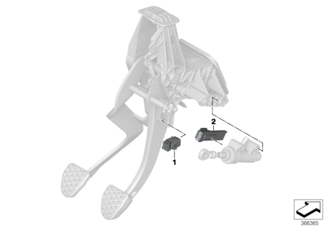 2015 BMW X4 Switch, Brake Light Diagram