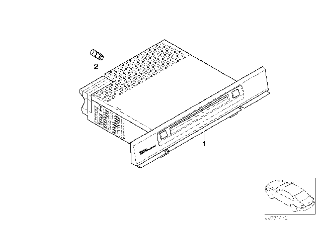 2005 BMW X5 Exchange Radio Bmw Professional Cd Diagram for 65126943457