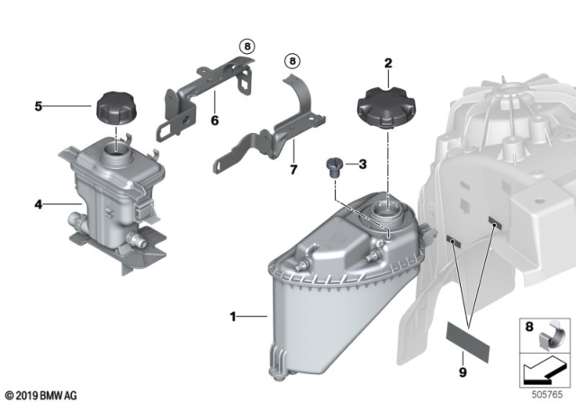 2020 BMW X5 Expansion Tank Diagram