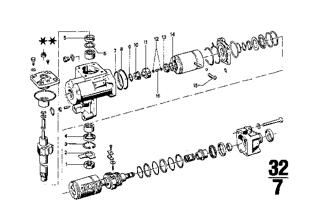 1972 BMW 3.0CS Hydro Steering - Oil Carrier Diagram 4