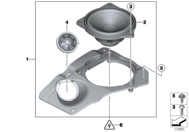 2015 BMW 750Li Sedan(F02) Single Parts For Top-HIFI System Diagram 2
