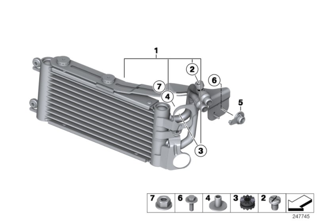 2013 BMW X1 Additional Cooler, Wheel Arch Diagram