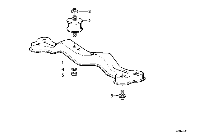 1990 BMW 735i Gearbox Suspension Diagram