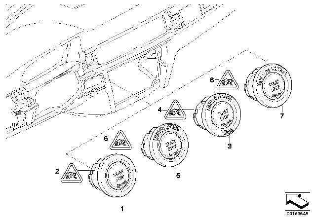 2011 BMW 128i Starter/Stop Switch Diagram